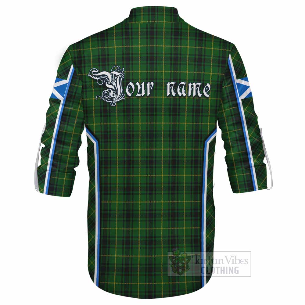MacArthur (McArthur) Tartan Crest Ghillie Kilt Shirt Scotland Coat of Arm Flag Style - Tartan Vibes Clothing