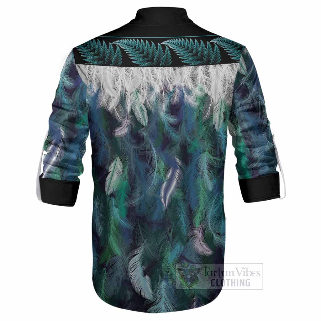 MacArthur (McArthur) Tartan Crest Ghillie Shirt New Zealand Maori Korowai Cloak