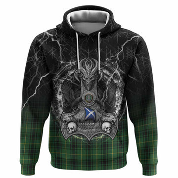 MacArthur (McArthur) Tartan Crest Hoodie Celtic Odin's Raven Legacy