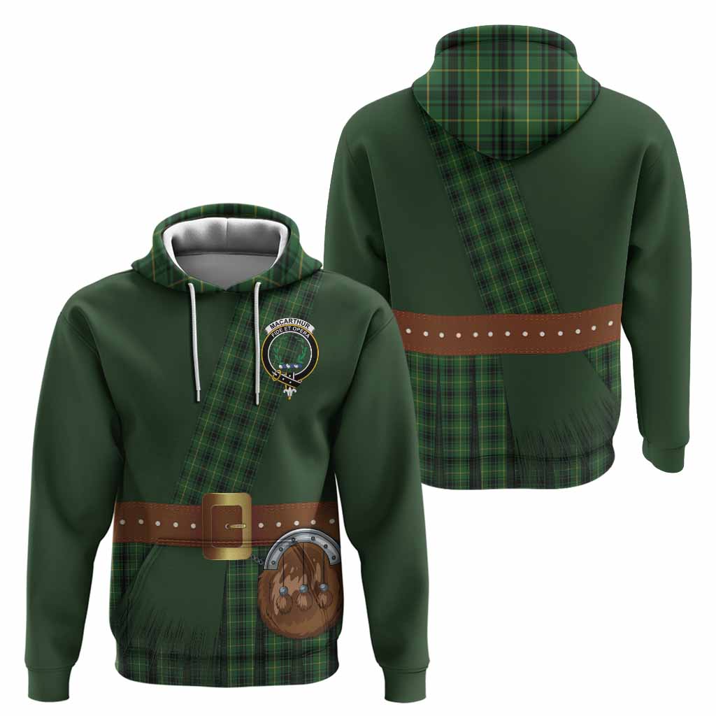 MacArthur (McArthur) Tartan Crest Hoodie Kilt Costume Style