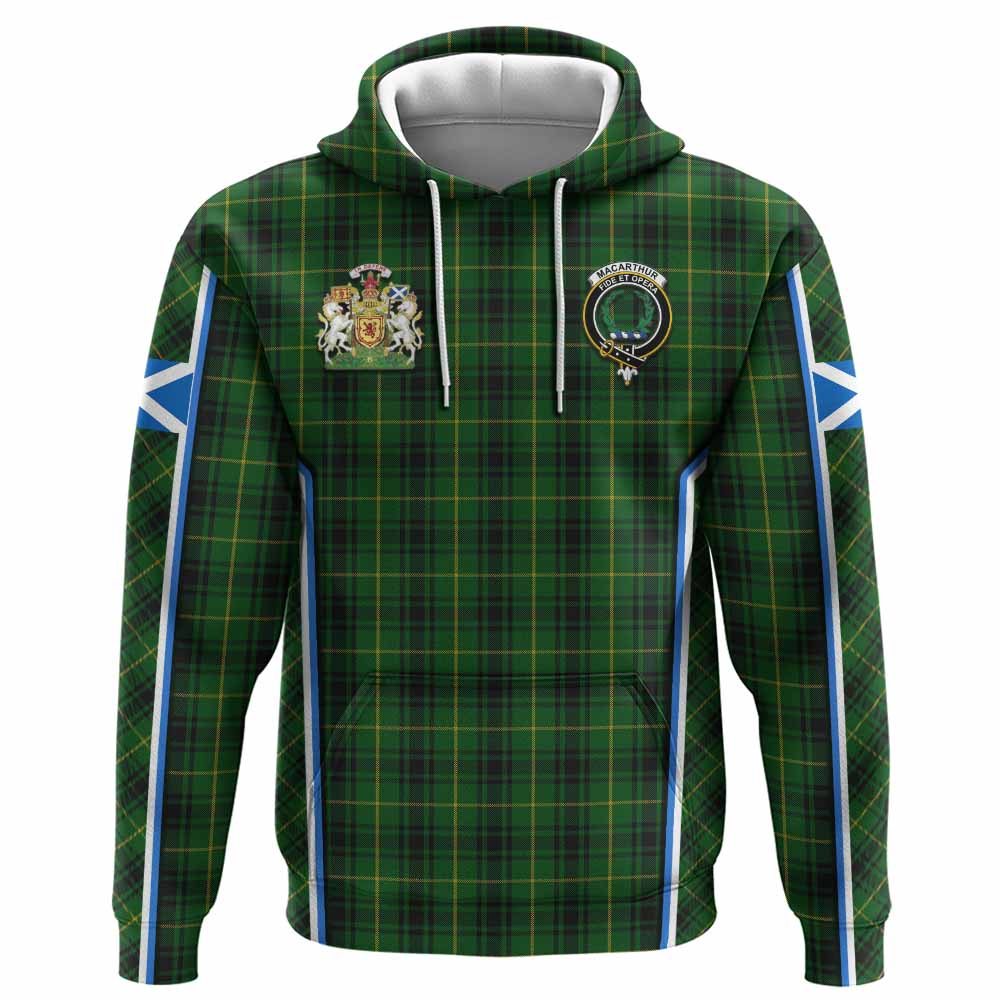 MacArthur (McArthur) Tartan Crest Hoodie Scotland Coat of Arm Flag Style - Tartan Vibes Clothing