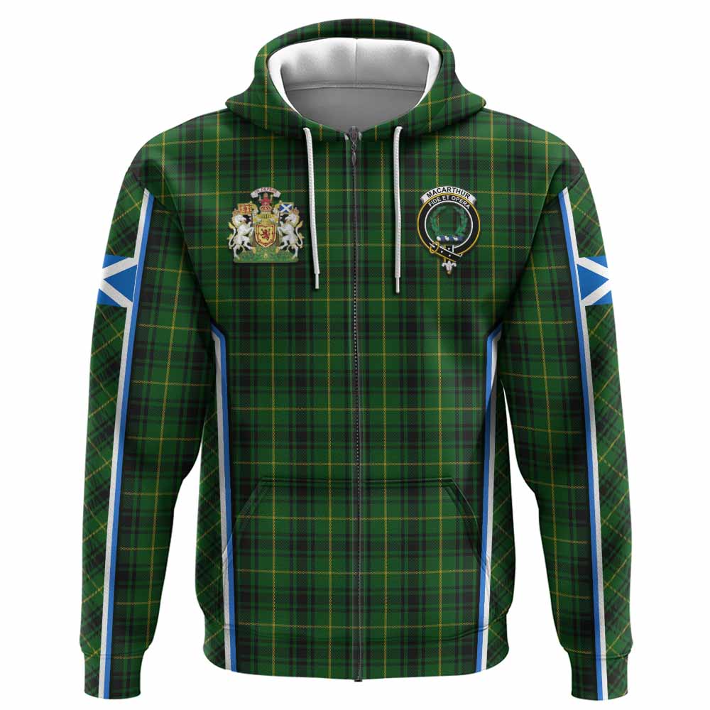 MacArthur (McArthur) Tartan Crest Hoodie Scotland Coat of Arm Flag Style - Tartan Vibes Clothing