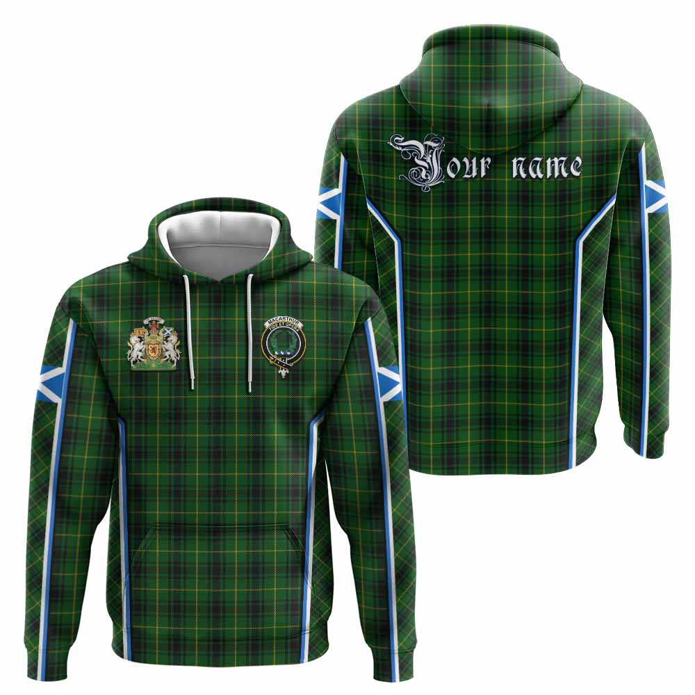 MacArthur (McArthur) Tartan Crest Hoodie Scotland Coat of Arm Flag Style - Tartan Vibes Clothing