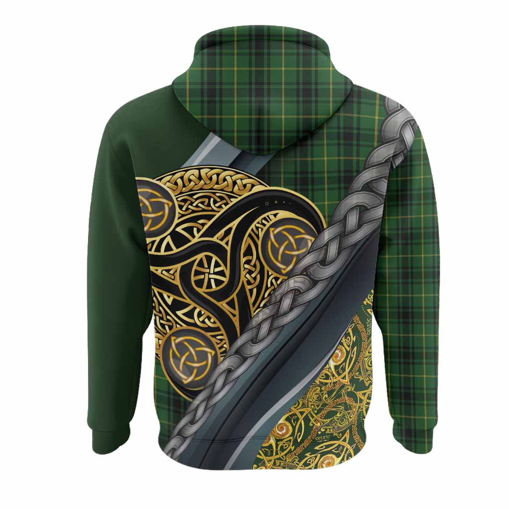 MacArthur (McArthur) Tartan Crest Hoodie Scottish Triskele Celtic