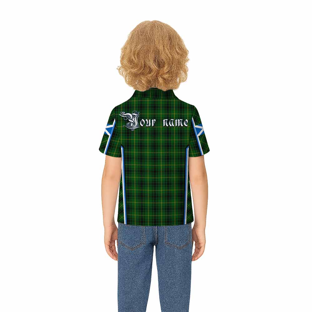 MacArthur (McArthur) Tartan Crest Kid Polo Shirt Scotland Coat of Arm Flag Style - Tartan Vibes Clothing