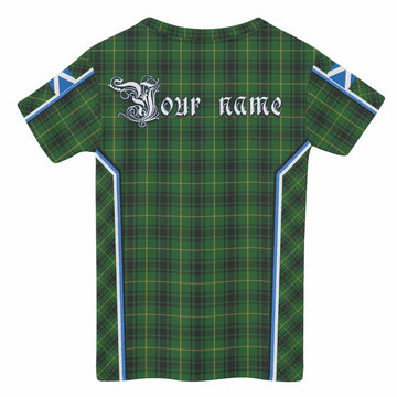 MacArthur (McArthur) Tartan Crest Kid T-shirt Scotland Coat of Arm Flag Style - Tartan Vibes Clothing