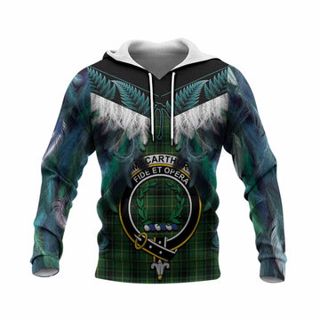 MacArthur (McArthur) Tartan Crest Knitted Hoodie New Zealand Maori Korowai Cloak