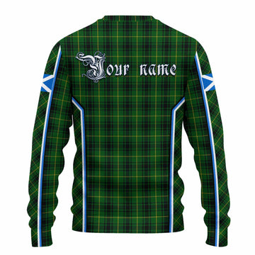 MacArthur (McArthur) Tartan Crest Knitted Sweater Scotland Coat of Arm Flag Style - Tartan Vibes Clothing