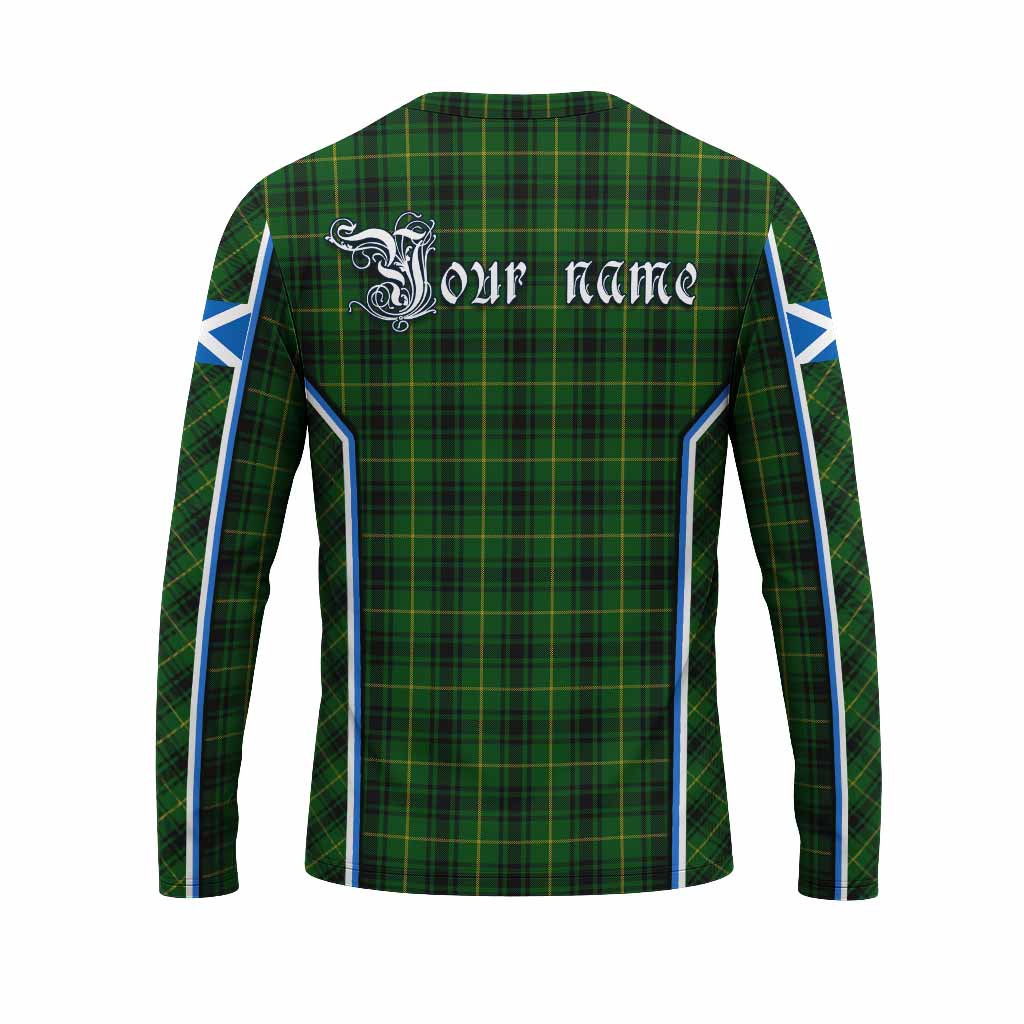 MacArthur (McArthur) Tartan Crest Long Sleeve T-Shirt Scotland Coat of Arm Flag Style - Tartan Vibes Clothing