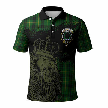 MacArthur (McArthur) Tartan Crest Polo Shirt Crowned Lion Heritage Style