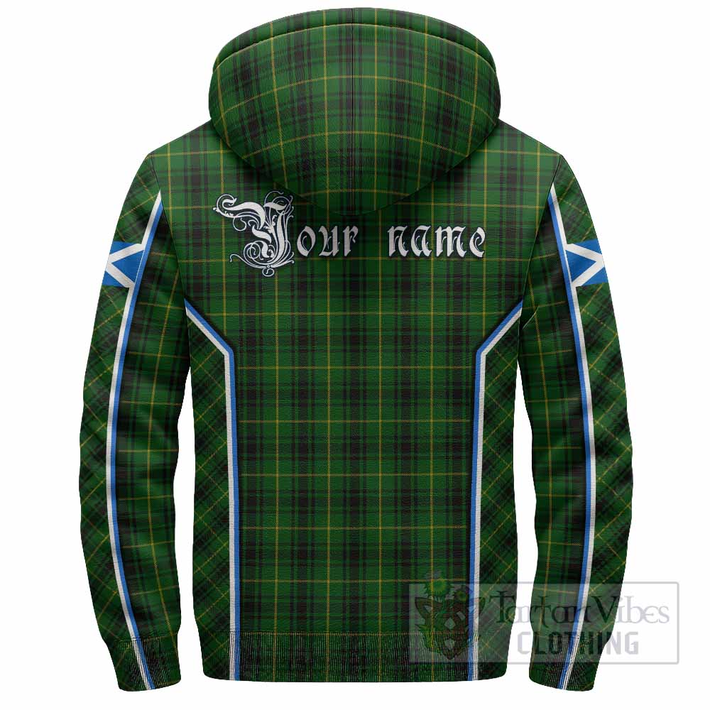 MacArthur (McArthur) Tartan Crest Sherpa Hoodie Scotland Coat of Arm Flag Style - Tartan Vibes Clothing