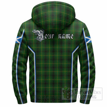 MacArthur (McArthur) Tartan Crest Sherpa Hoodie Scotland Coat of Arm Flag Style
