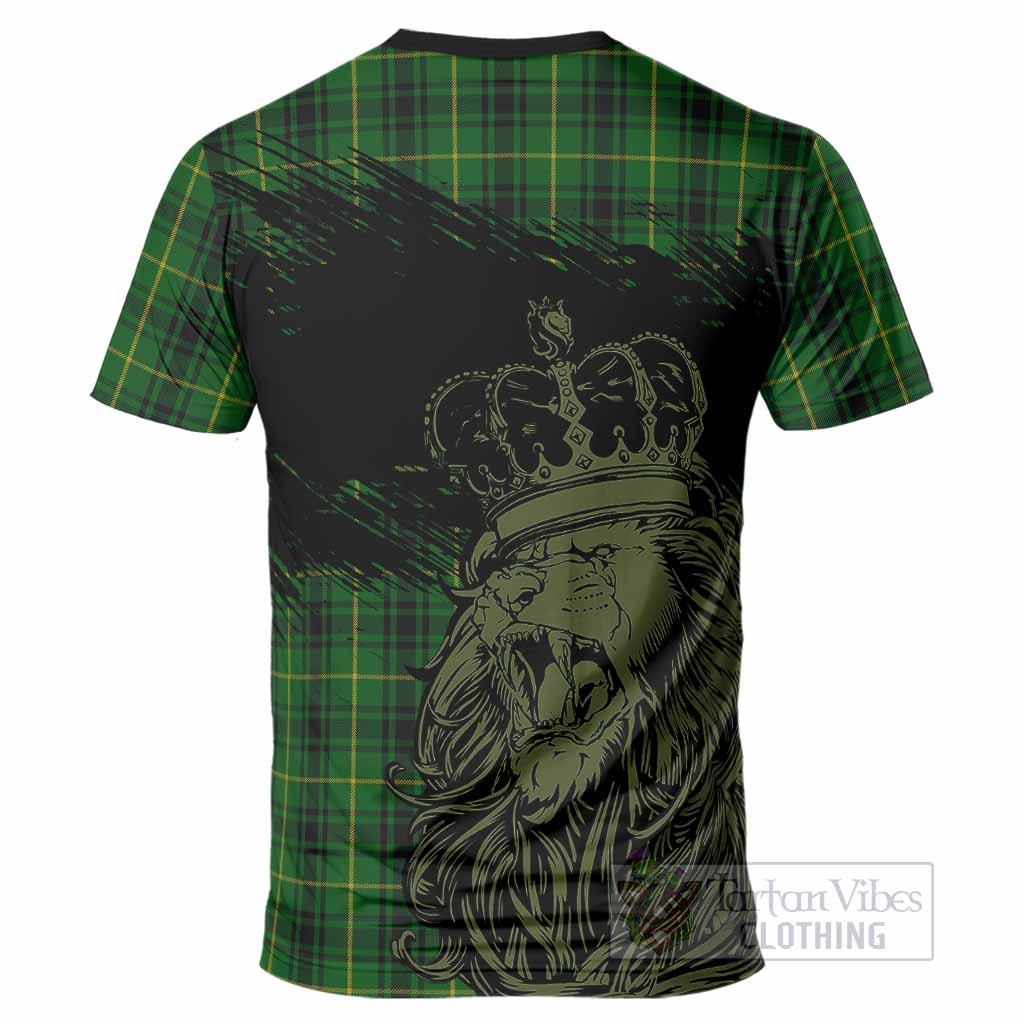 MacArthur (McArthur) Tartan Crest T-Shirt Crowned Lion Heritage Style