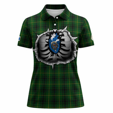 MacArthur (McArthur) Tartan Crest Women Polo Shirt Scotland In My Veins