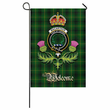 MacArthur (McArthur) Tartan Family Crest Garden Flag Royal Thistle Welcome Style