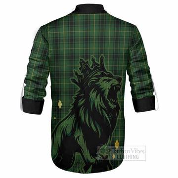 MacArthur (McArthur) Tartan Family Crest Ghillie Shirt Crowned Lion Roaring