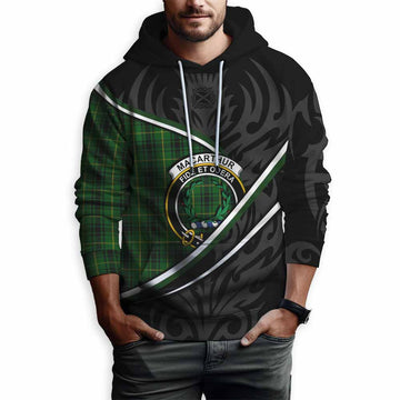 MacArthur (McArthur) Tartan Family Crest Hoodie Celtic Scottish Thistle Floral