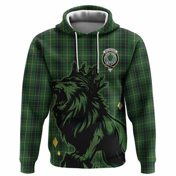 MacArthur (McArthur) Tartan Family Crest Hoodie Crowned Lion Roaring