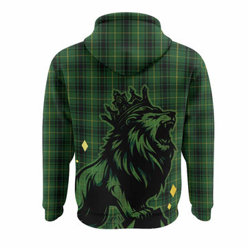 MacArthur (McArthur) Tartan Family Crest Hoodie Crowned Lion Roaring