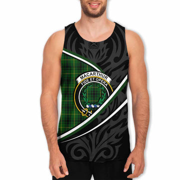 MacArthur (McArthur) Tartan Family Crest Men Tank Top Celtic Scottish Thistle Floral