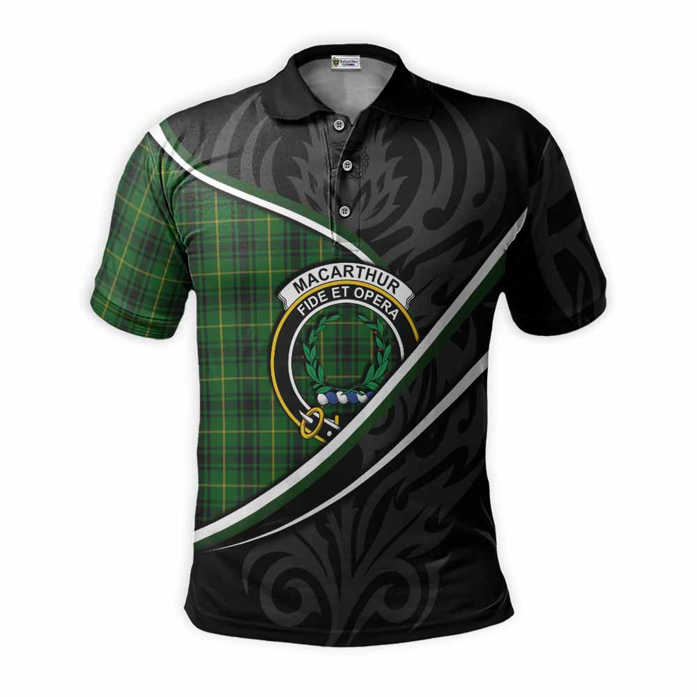 MacArthur (McArthur) Tartan Family Crest Polo Shirt Celtic Scottish Thistle Floral - Tartan Vibes Clothing