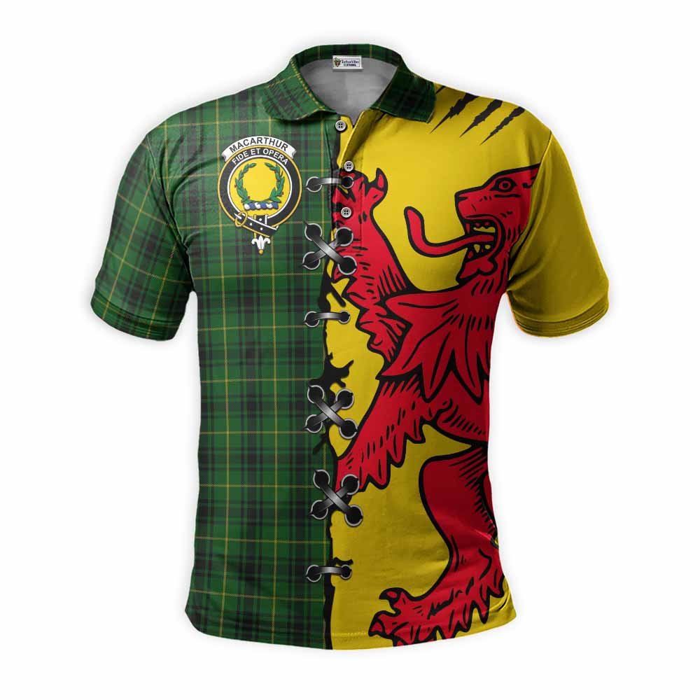 MacArthur (McArthur) Tartan Family Crest Polo Shirt Lion Rampant Honor - Tartan Vibes Clothing