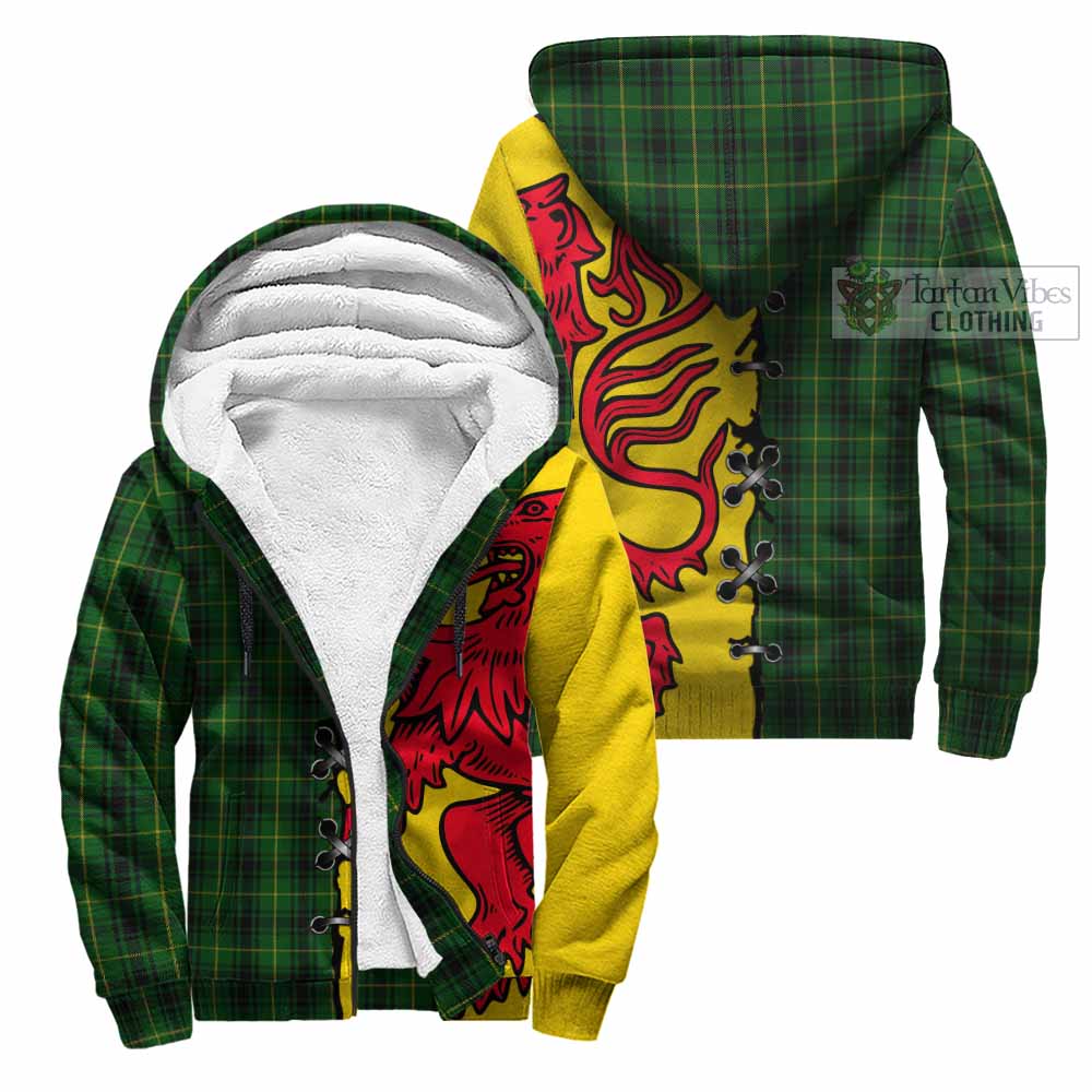 MacArthur (McArthur) Tartan Family Crest Sherpa Hoodie Lion Rampant Honor - Tartan Vibes Clothing