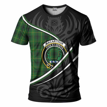 MacArthur (McArthur) Tartan Family Crest T-shirt Celtic Scottish Thistle Floral - Tartan Vibes Clothing