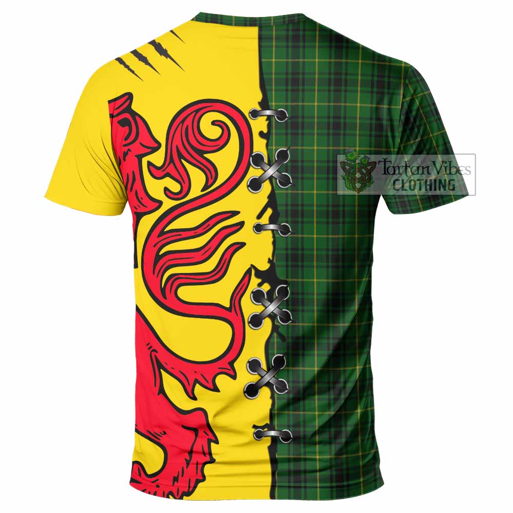 MacArthur (McArthur) Tartan Family Crest T-shirt Lion Rampant Honor - Tartan Vibes Clothing