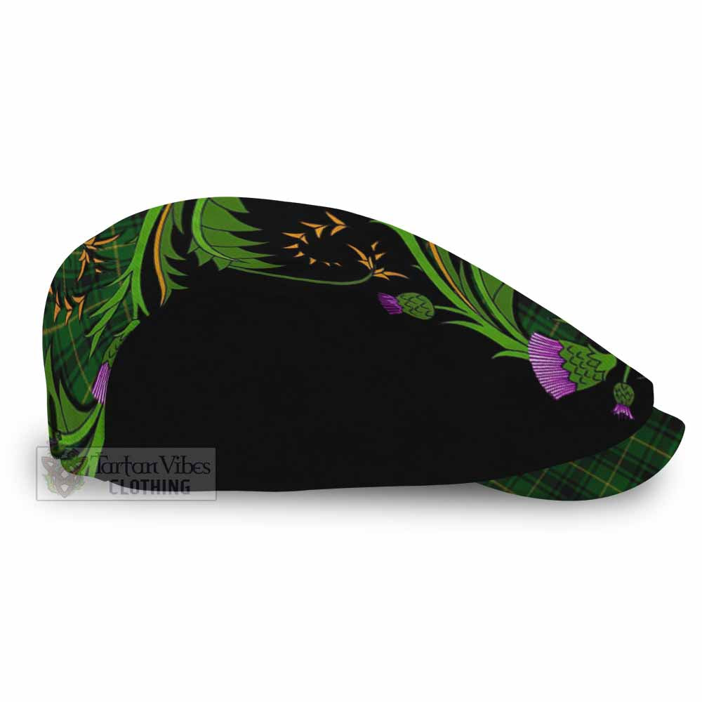MacArthur (McArthur) Tartan Flat Cap, Jeff Cap Scottish Thistle Pride Heritage Art - Tartan Vibes Clothing