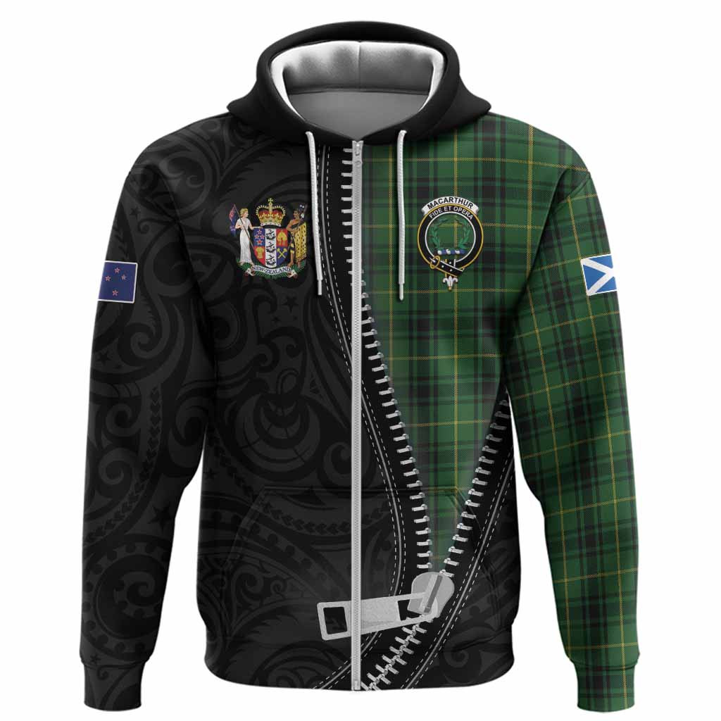 MacArthur (McArthur) Tartan Hoodie New Zealand Pattern Unique Zipper Stylized