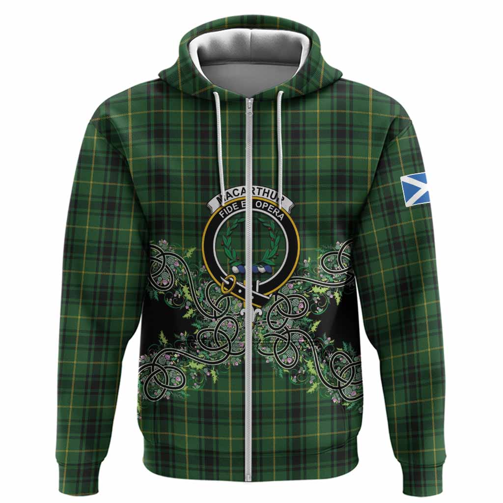 MacArthur (McArthur) Tartan Hoodie Thistle Scottish Spirit