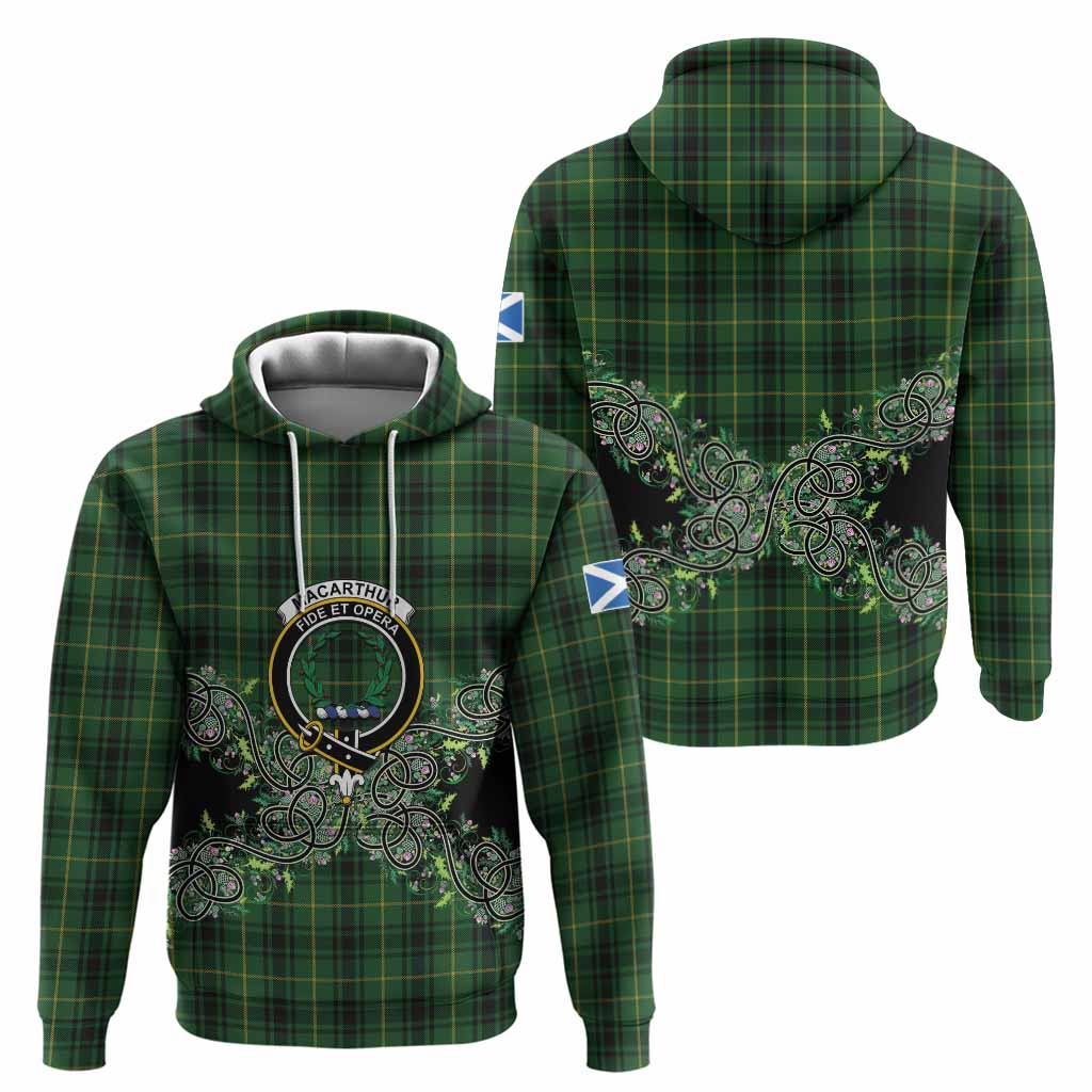 MacArthur (McArthur) Tartan Hoodie Thistle Scottish Spirit