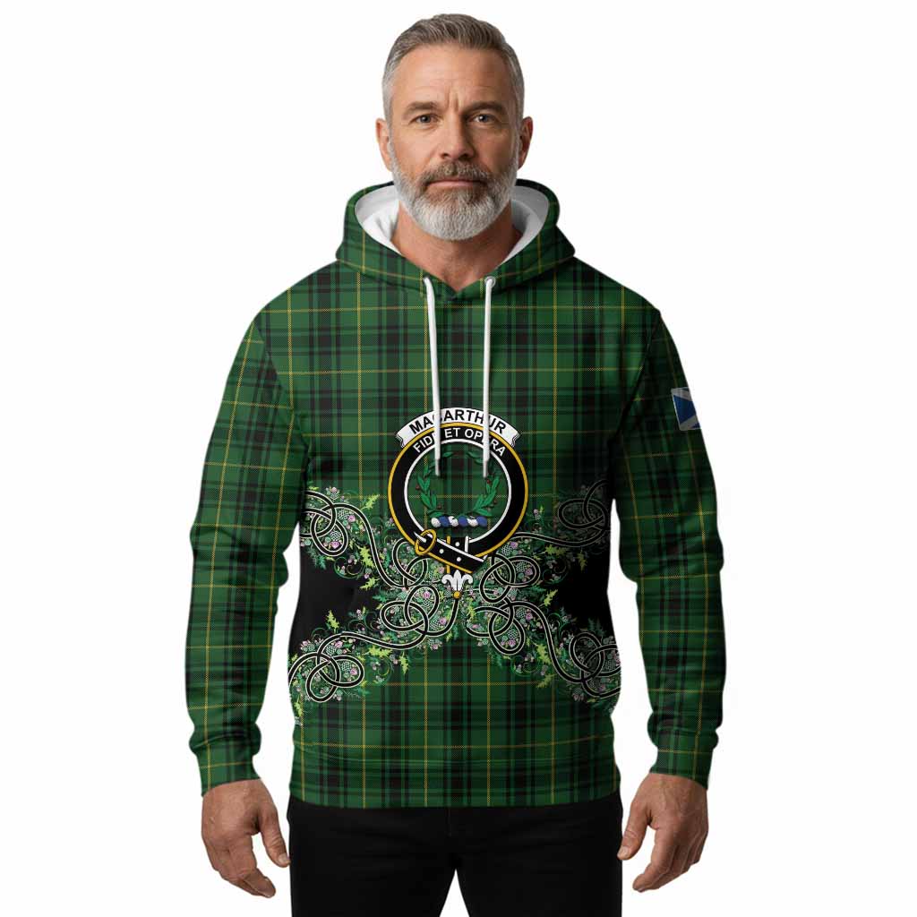 MacArthur (McArthur) Tartan Hoodie Thistle Scottish Spirit