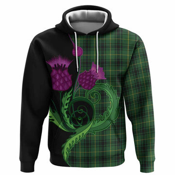 MacArthur (McArthur) Tartan Hoodie Traditional Scottish Thistle
