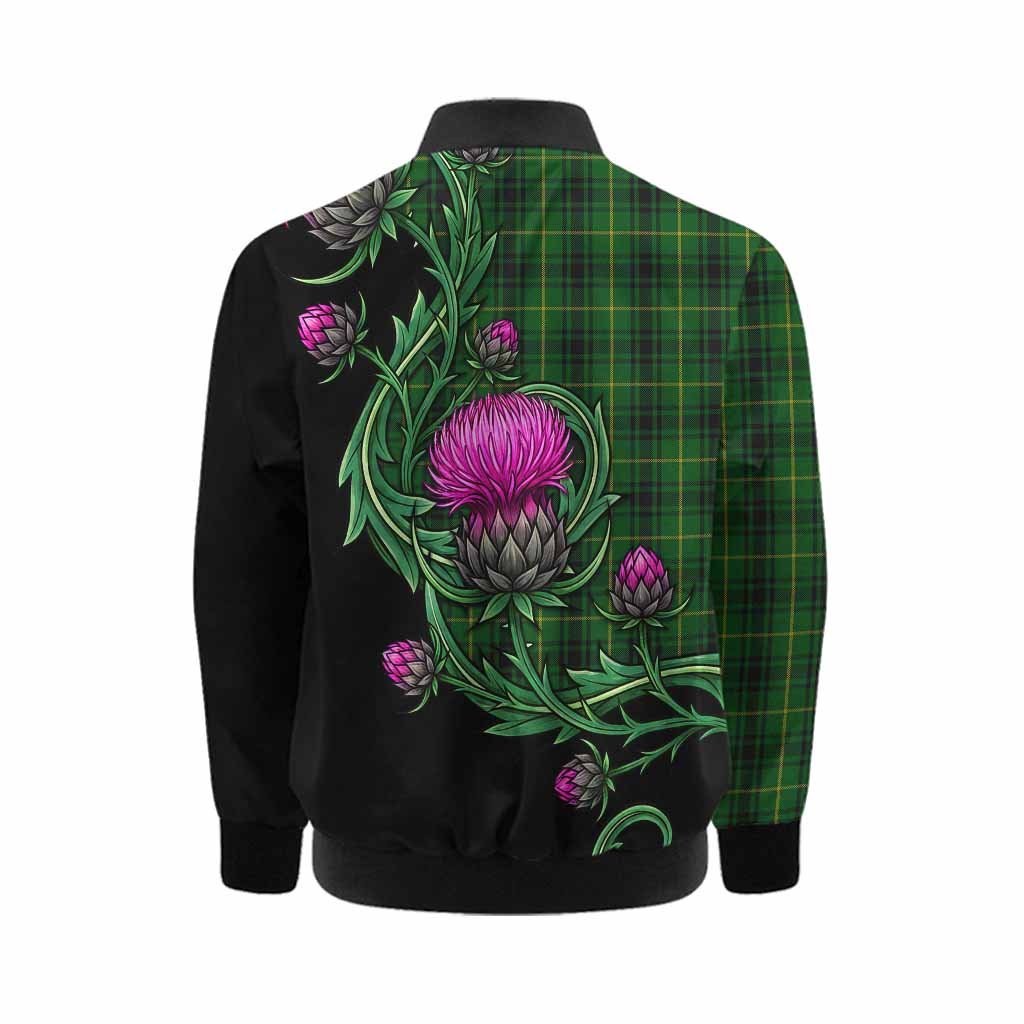 MacArthur (McArthur) Tartan Kid Bomber Jacket Resilient Scottish Thistle Kid - Tartan Vibes Clothing