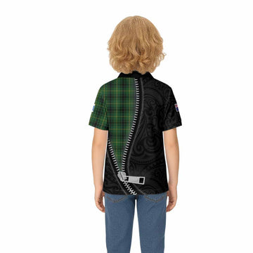 MacArthur (McArthur) Tartan Kid Polo Shirt New Zealand Pattern Unique Zipper Stylized