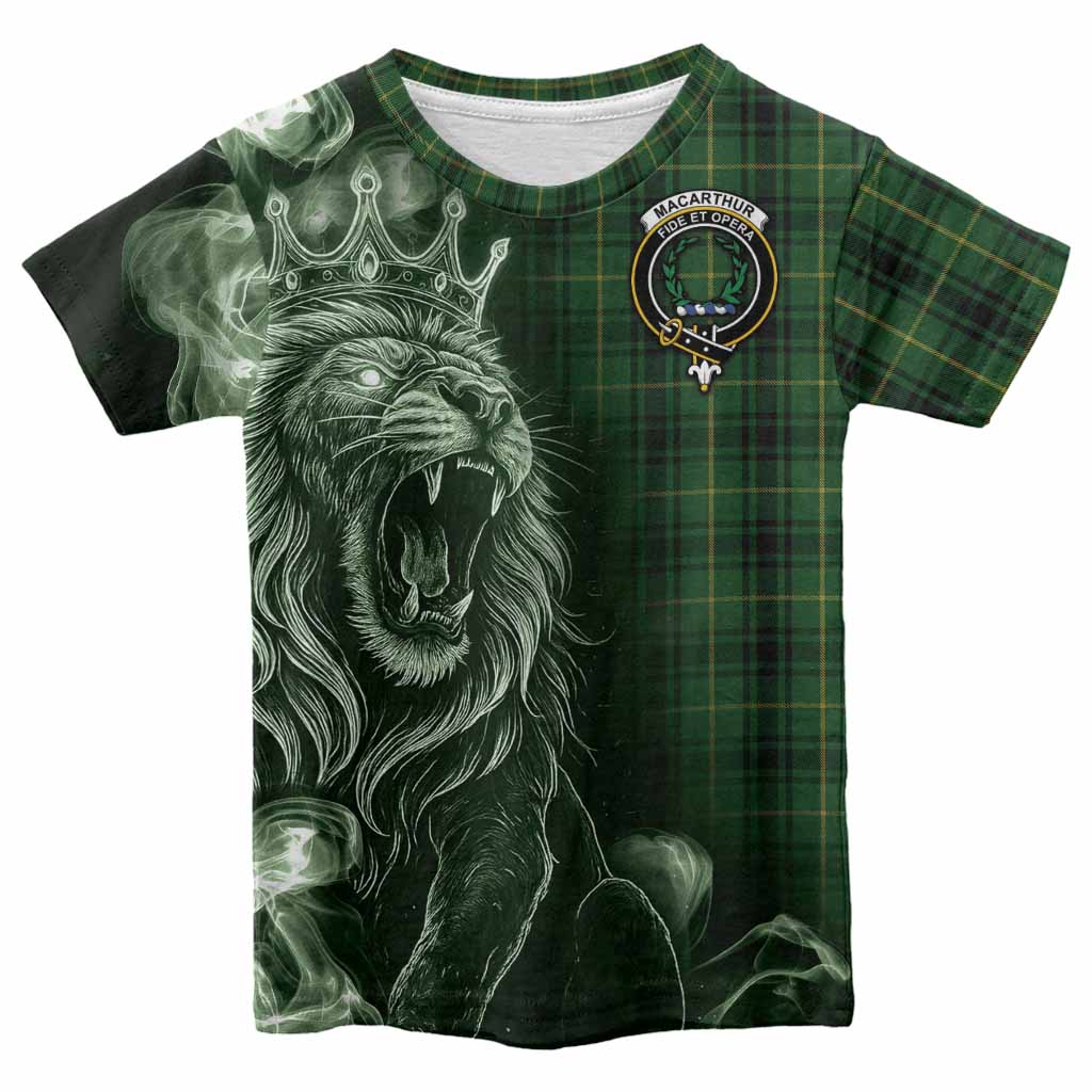 MacArthur (McArthur) Tartan Kid T-shirt Roaring Lion Heritage