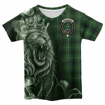MacArthur (McArthur) Tartan Kid T-shirt Roaring Lion Heritage
