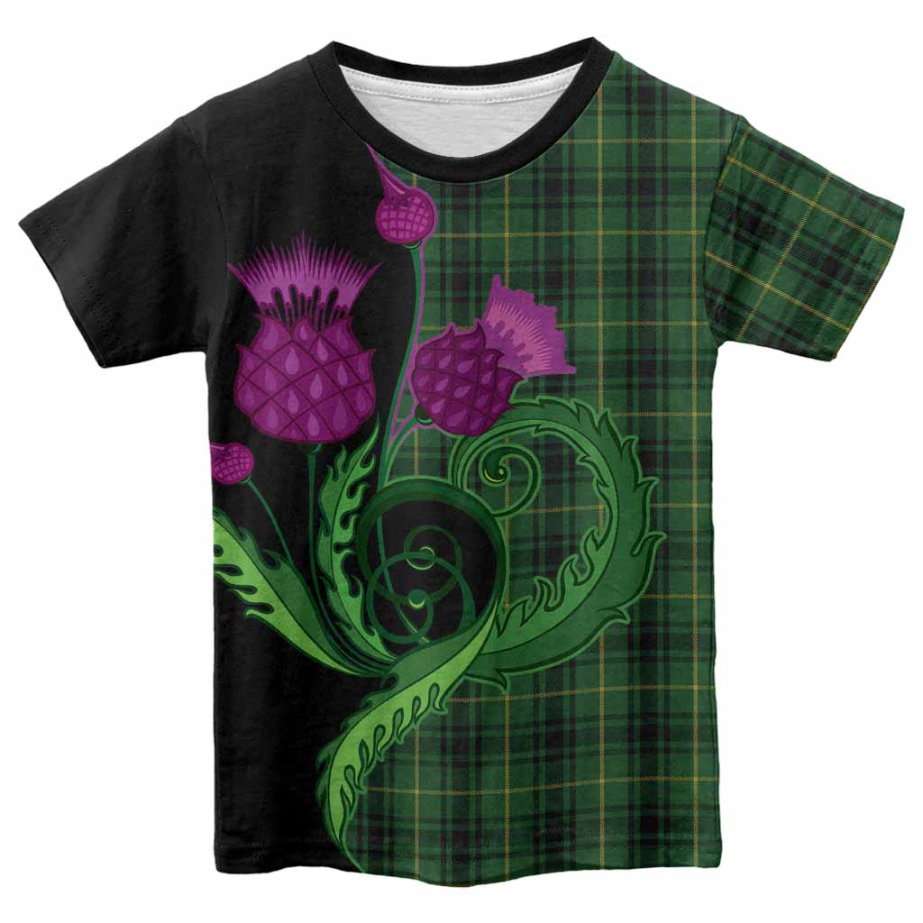 MacArthur (McArthur) Tartan Kid T-shirt Traditional Scottish Thistle