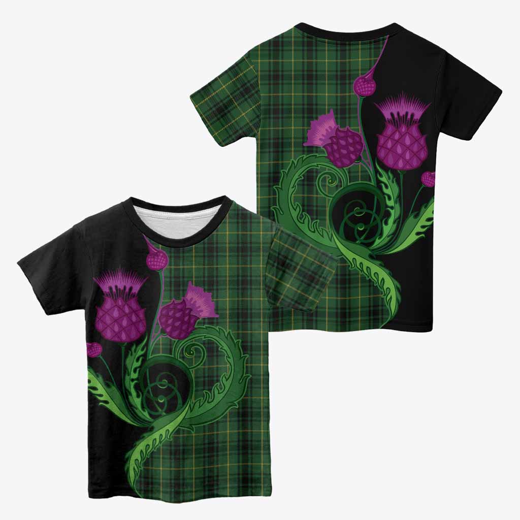 MacArthur (McArthur) Tartan Kid T-shirt Traditional Scottish Thistle