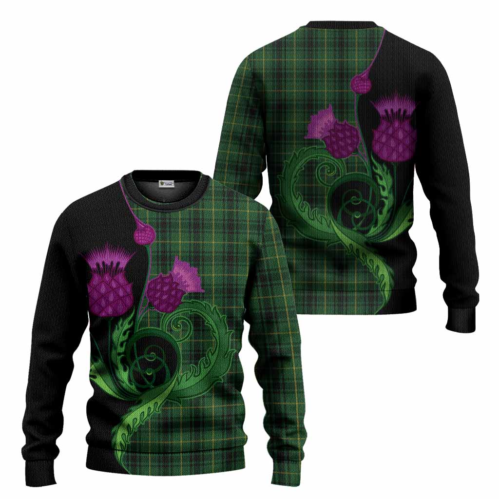 MacArthur (McArthur) Tartan Knitted Sweater Traditional Scottish Thistle