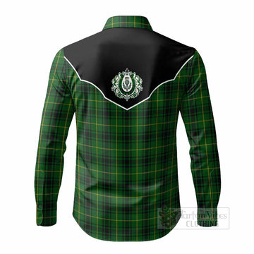 MacArthur (McArthur) Tartan Long Sleeve Button Shirts Horseshoe Ornament - Tartan Vibes Clothing