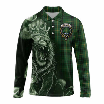 MacArthur (McArthur) Tartan Long Sleeve Polo Shirt Roaring Lion Heritage