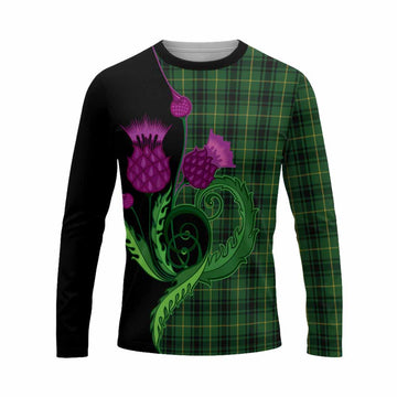 MacArthur (McArthur) Tartan Long Sleeve T-Shirt Traditional Scottish Thistle