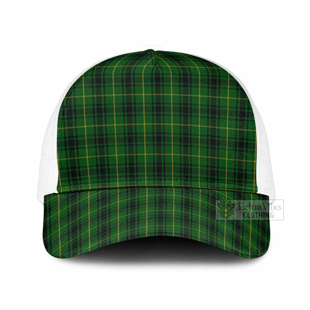 MacArthur (McArthur) Tartan Mesh Trucker Cap One Size (Adjustable) White - Tartan Vibes Clothing