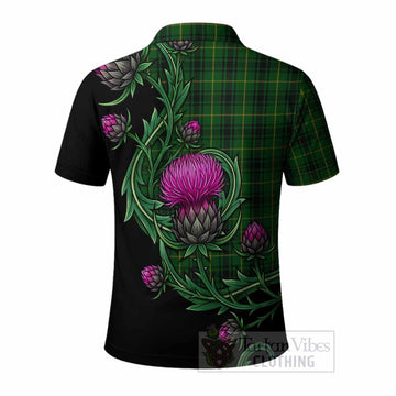 MacArthur (McArthur) Tartan Polo Shirt Resilient Scottish Thistle