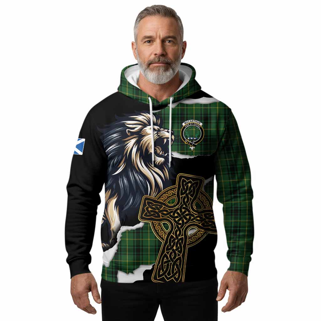 MacArthur (McArthur) Tartan Scottish Hoodie Lion Celtic Heritage