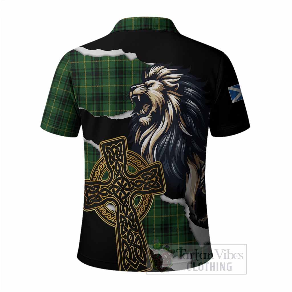 MacArthur (McArthur) Tartan Scottish Polo Shirt Lion Celtic Heritage