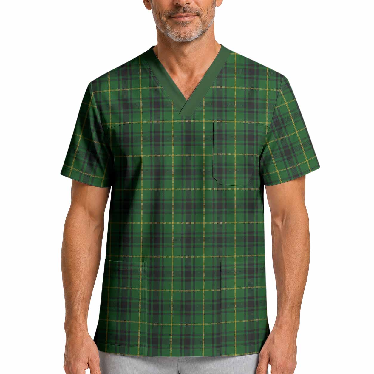 MacArthur (McArthur) Tartan Scrub Top XL - Tartan Vibes Clothing